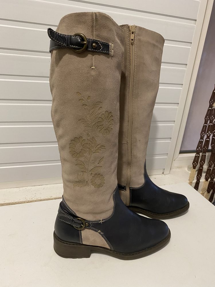 Cizme de dama din piele marimea 37