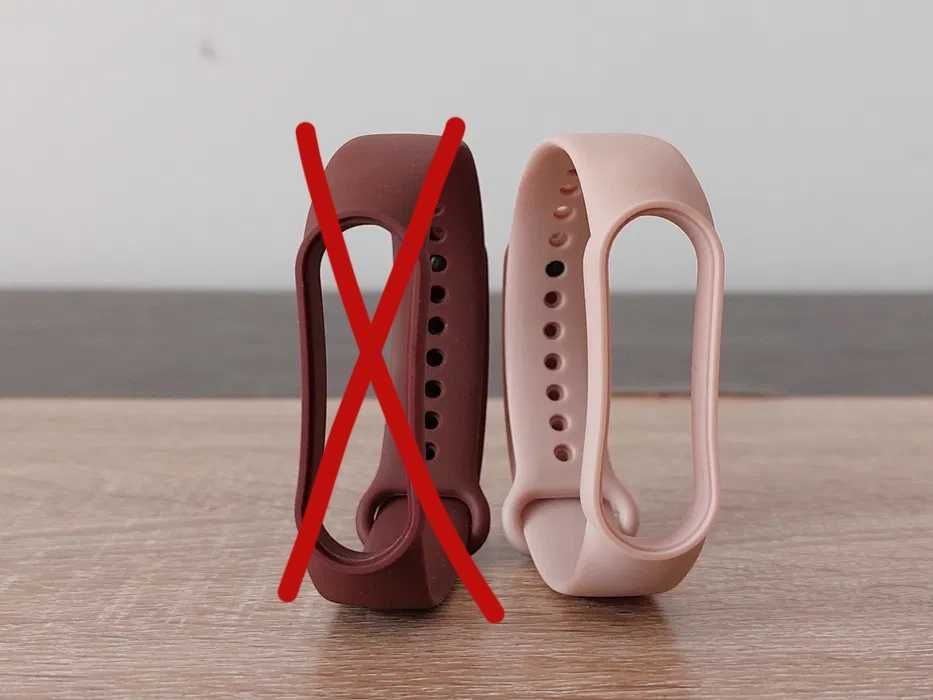 Curea silicon roz pudra (nude) pentru Xiaomi Mi Band 3 4