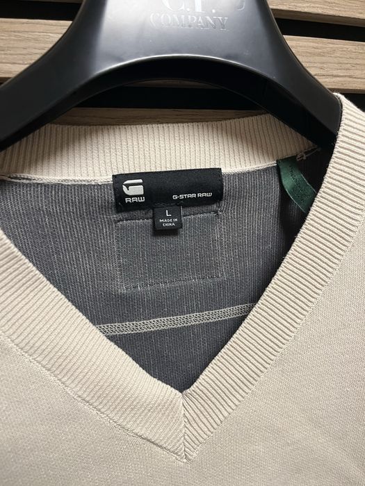 G Star RAW : Plated V Knit 1/2 Sleeve - размер Л / Оригинал