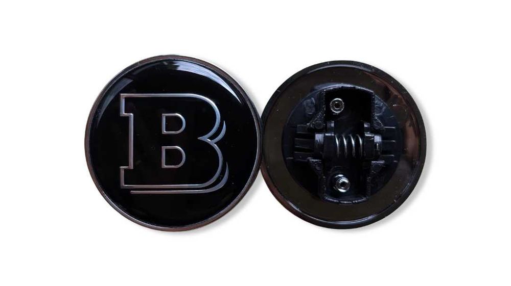 Емблема за преден капак тип тапа за Мерцедес 57мм Синя, Черна, Brabus