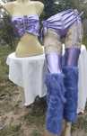 Costum corset sexy spectacol festival mov lucios S M L