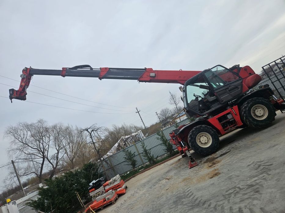 Incarcator telescopic MANITOU Rotativ 1742 Nacela cu telecomanda+Furci