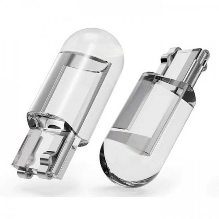 Комплект LED Диодни Габаритни Крушки W5W (T10) - Бели 6000К, 12V