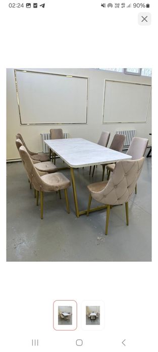 Продам стол со стульями 8 штук новое