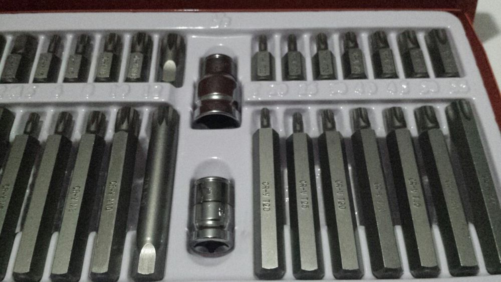 Trusa biti si torx 41piese,set trusa bits,bituri torx-uri ch.-vanadium