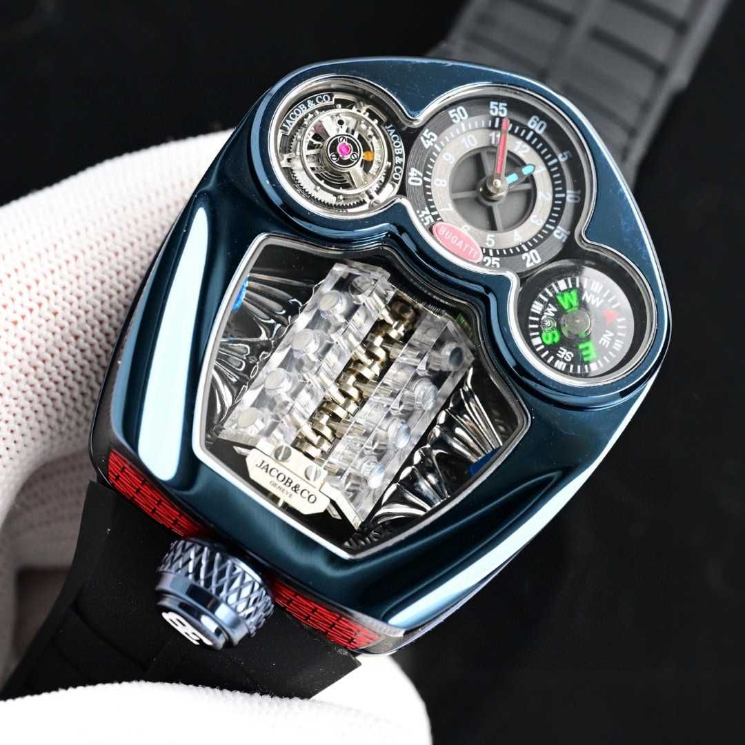 Мъжки автоматичен часовник Jacob Bugatti Chiron Tourbillon