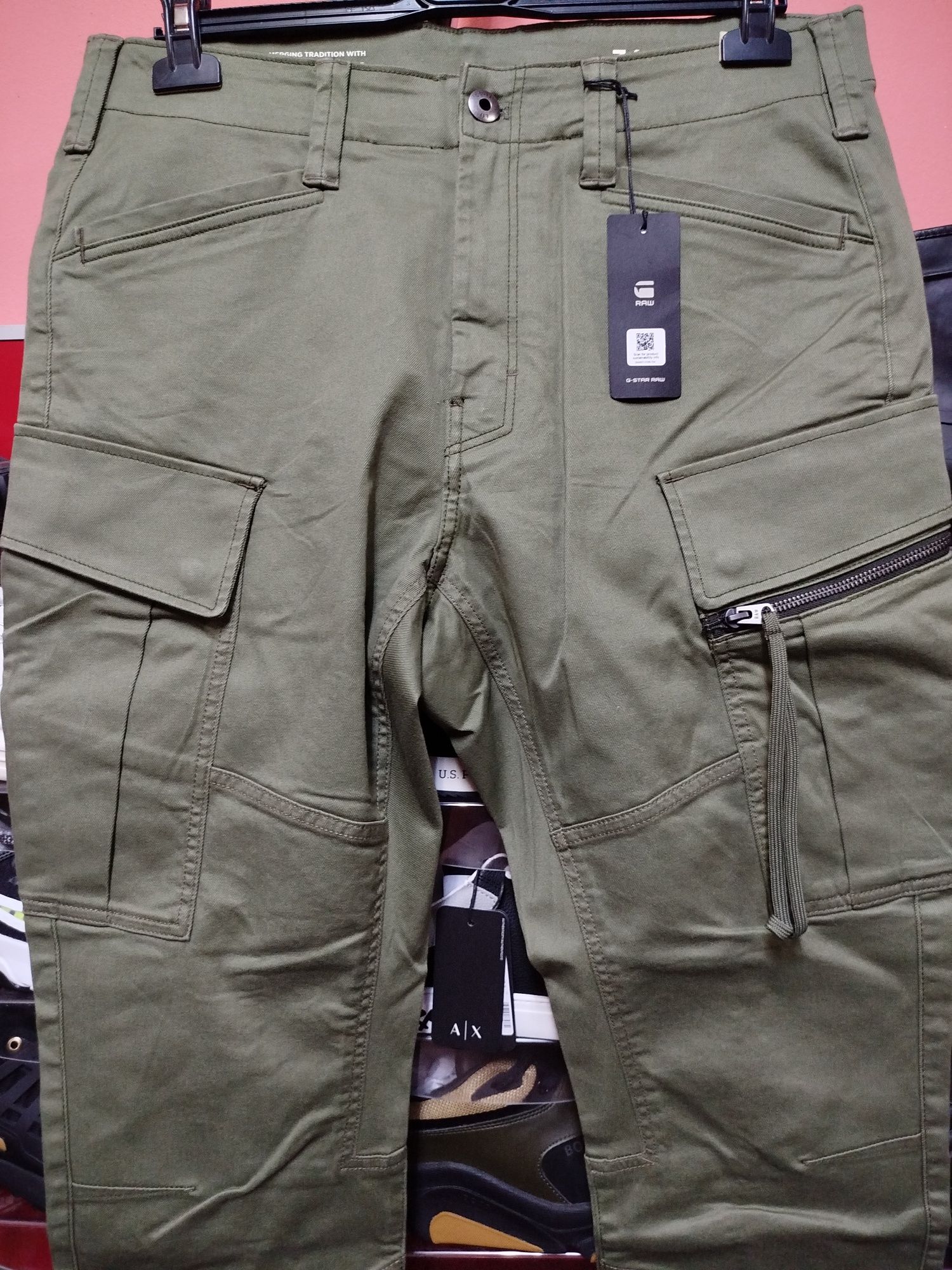 Оригинален карго панталон G-Star Raw Zip 3D W33 W34 нов мъжки