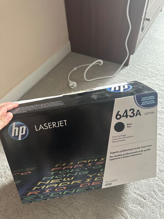 Cartus Toner HP 643A (Q5950A), negru (black), original, 11.000 pagini