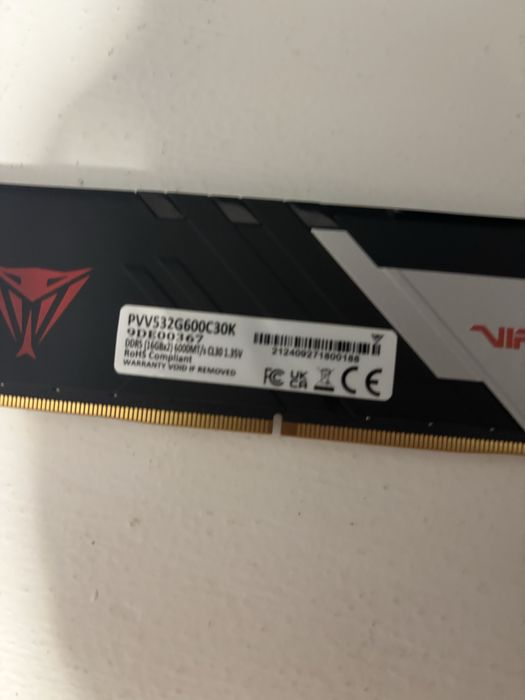1x16 gb ram ddr5 6000 mhz CL30 VIPER