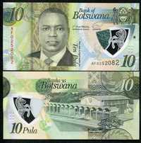 Lot 4 bancnote Botswana 10,20,2,10 , toate UNC