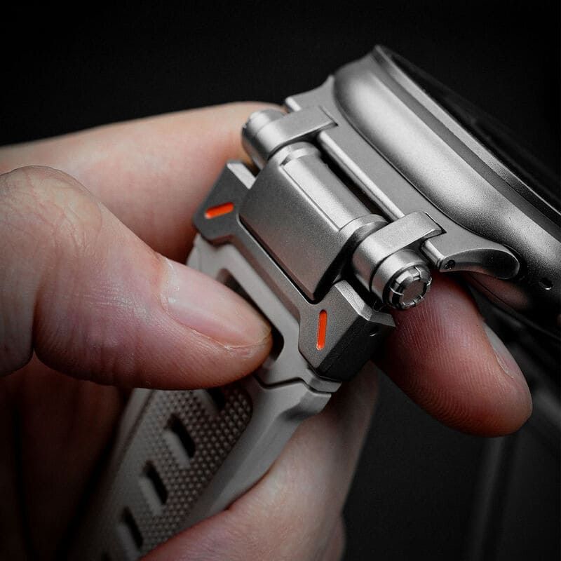 Титаниева TPU Каишка за Apple Watch Ultra/SE/SE2/10/9/8/7/6/5/4