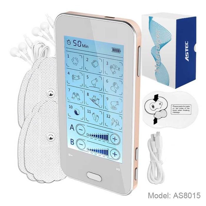 Мускулен стимулатор AresPro, 12 режима, тъч скрийн,, презареждаем