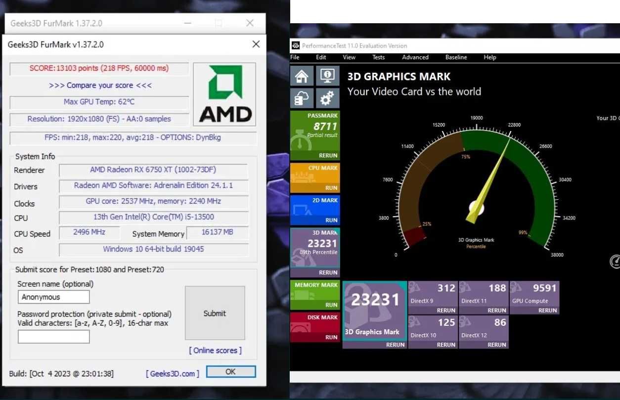 Placa Video RX 6750XT XFX QICK 12GB