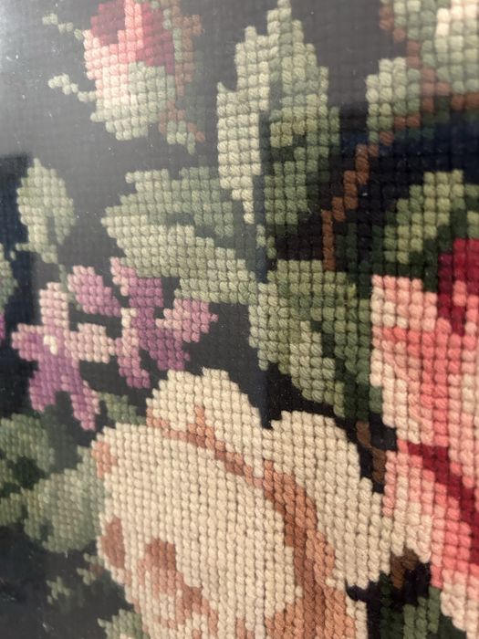 Tz002 tablou tesatura la razboi flori 47x47