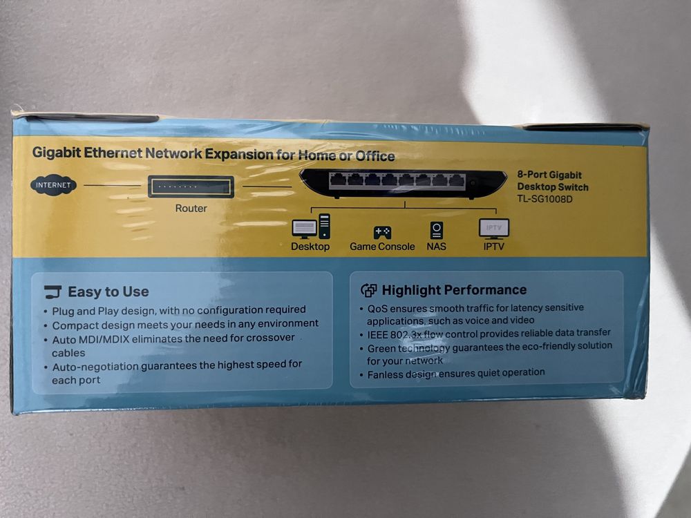 Switch TP-Link TL-SG1008D 8 Porturi Gigabit NOU, sigilat