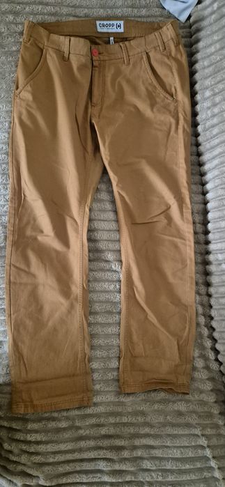 Pantaloni barbatesti, Cropp, marimea W36/L34, maro deschis, stare buna