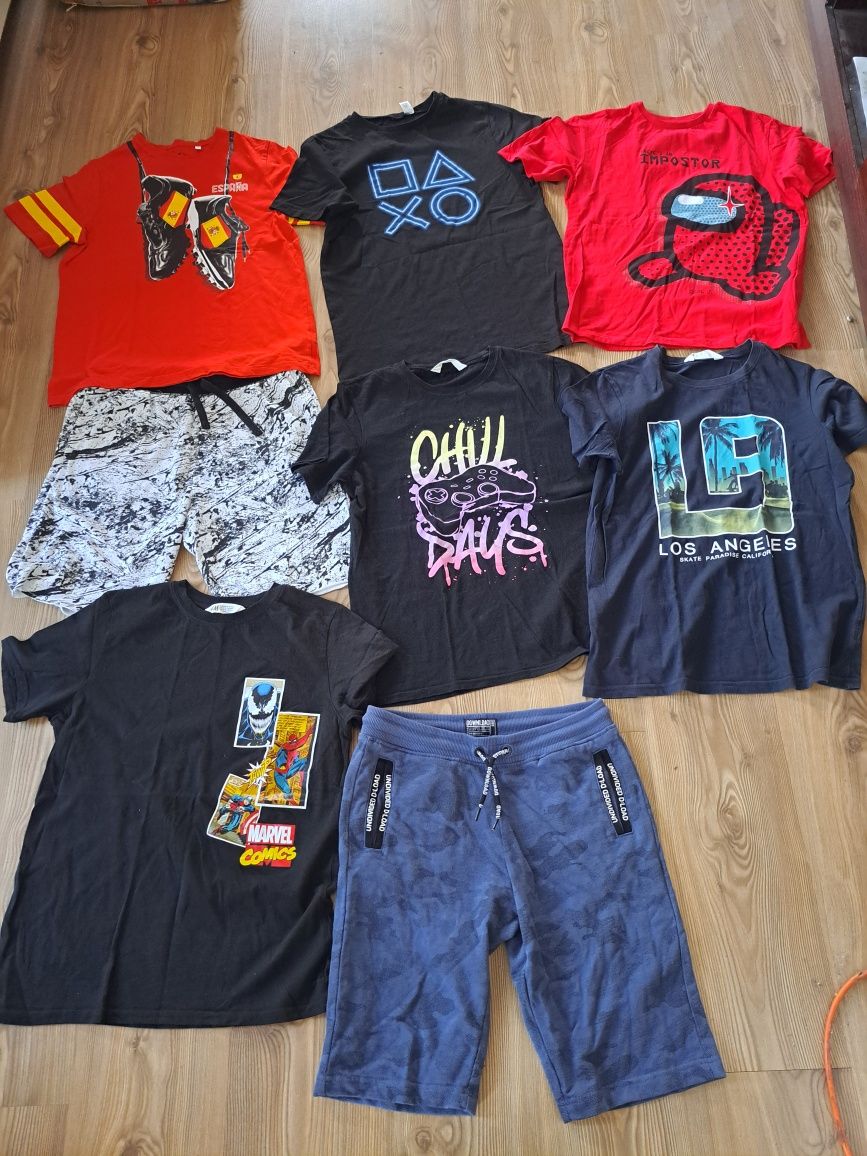 Lot tricou pantaloni scurti 158-164 12-13 ani H&M C&A Reserved