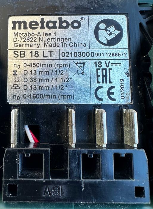 METABO SB 18 LT - Акумулаторен ударен винтоверт 2x18V 3.0Ah