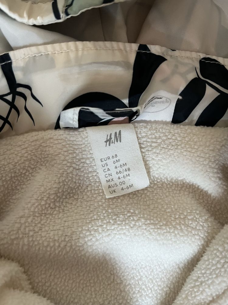 Преходно яке с принт H&M за бебе момиче 4-6 месеца