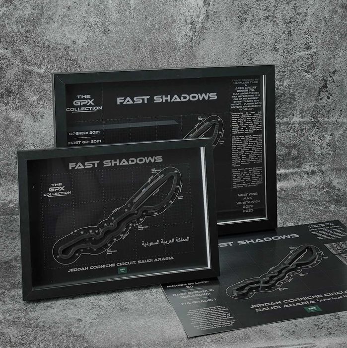 Jeddah – Hartă 3D circuit Formula 1 Saudi Arabian GP • GPX Collection