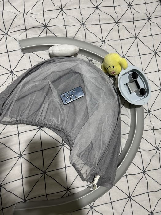 Бебешки шезлонг ZIZITO, Paolo, Вибриращ, Сив