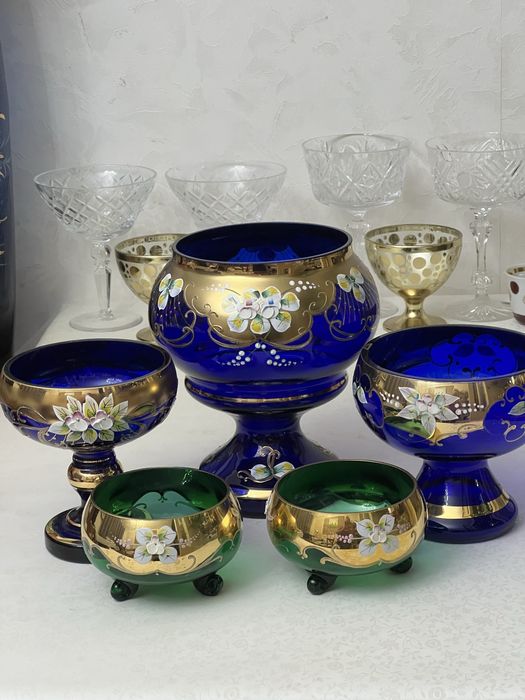 Продам посуда. Чехия. Богема. Чайные сервизы разные