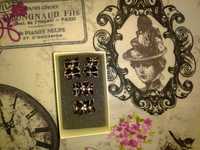 Дамски комплект бижута ,,Черна роза"  с австрийски кристали