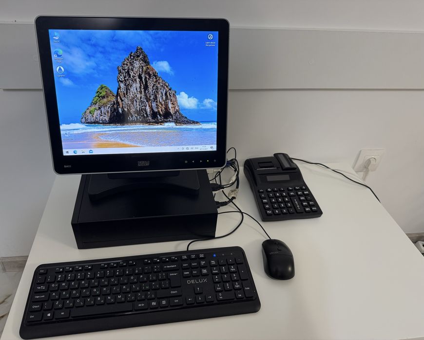 POS система за магазин с тъч монитор и касов апарат