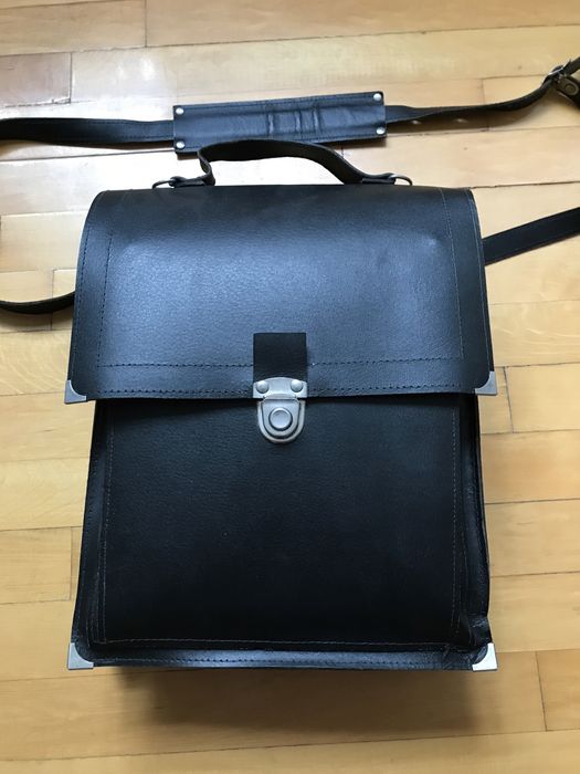 Geanta laptop piele noua facuta manual
