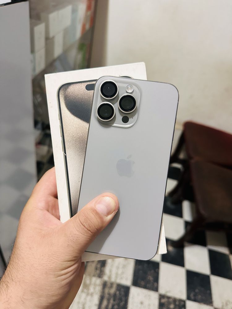 Iphone 15 pro max 256 gb sim kartali.