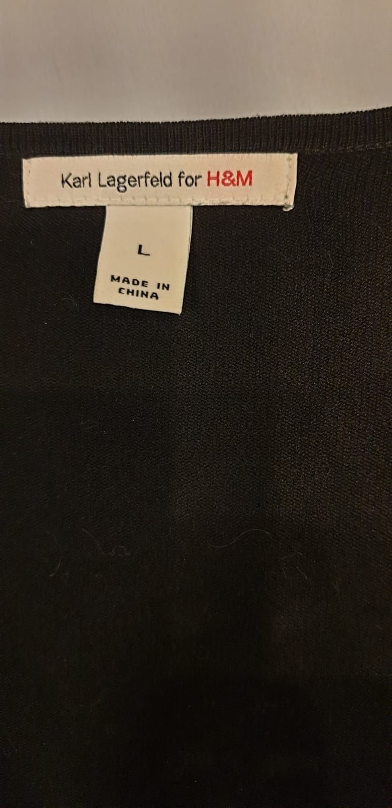 Karl Lagerfeld, bluza/rochie tricot mărimea L