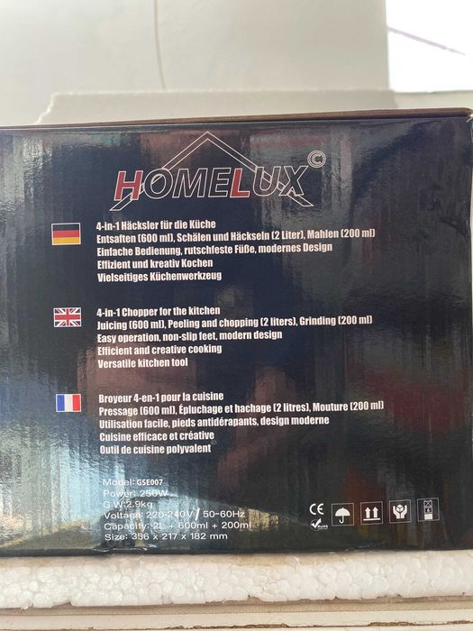 Mixer multifunctional HOMELUX GSE007, 4in1