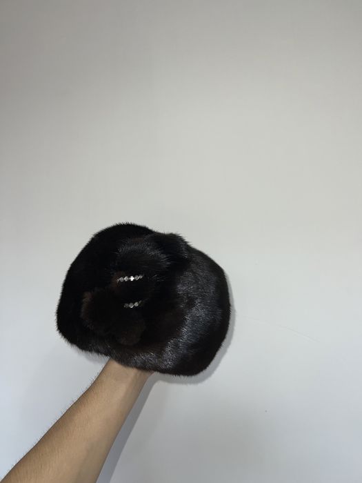 Норка шапка женский