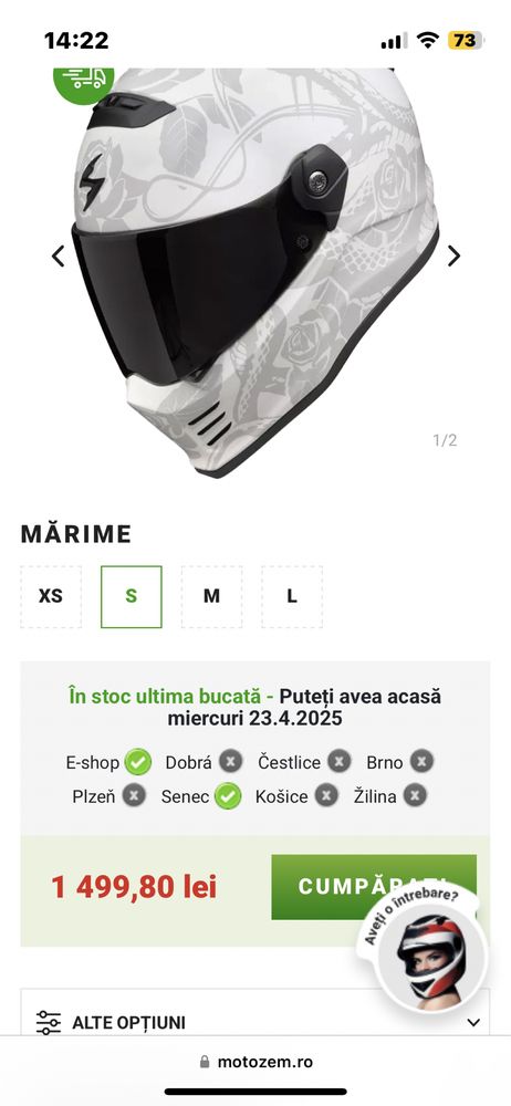 Casca moto Scorpion FX Covert Dragon S