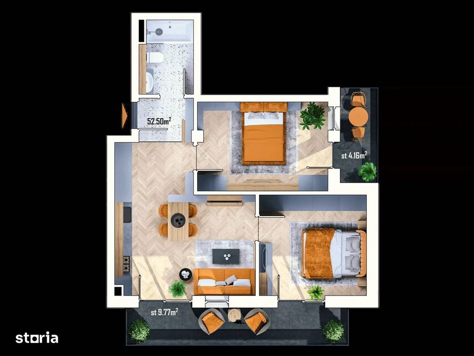 Apartament 3 camere