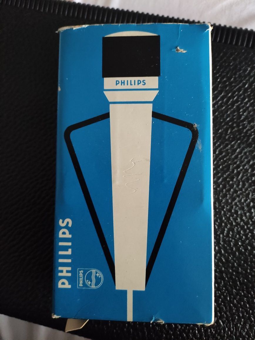 Philips dinamic microphone EL 1980/00. Ретро микрофон.