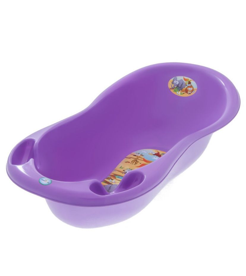 Cadita pentru baie cu termometru 86 cm Tega Baby Safari, Mov