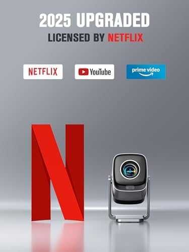 Нов Смарт проектор Netflix 1080P WiFi Bluetoot Dolby звук домашно кино