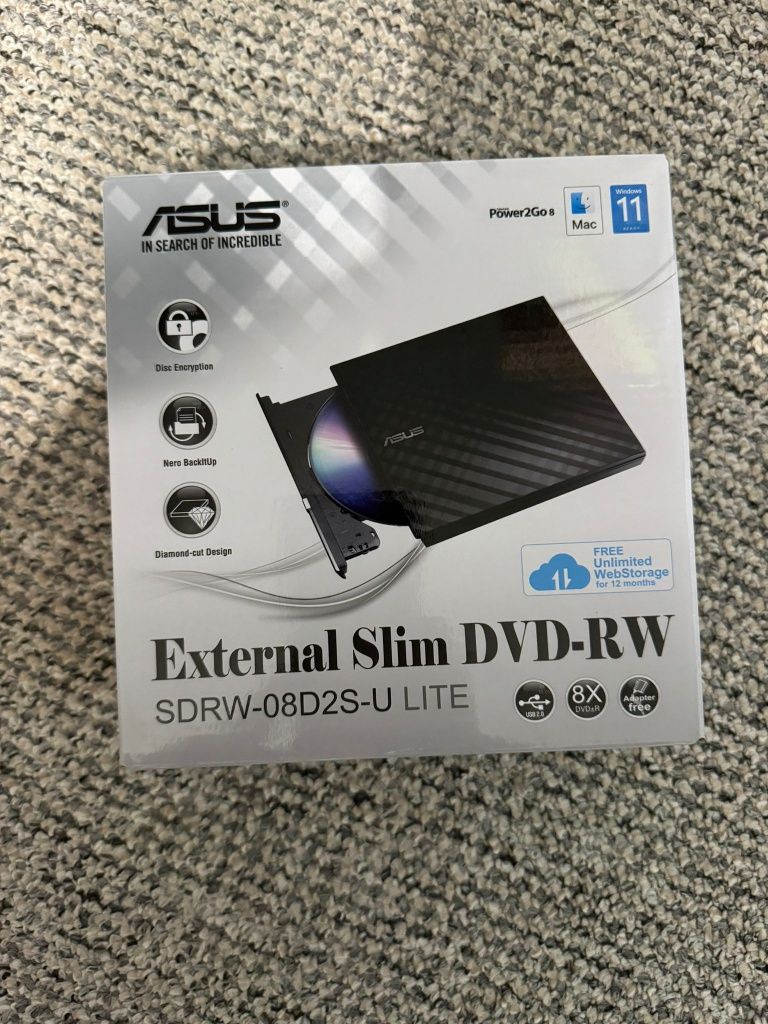 Dvd Writer Extern Asus SDRW-08D2S-U Lite Sigilat