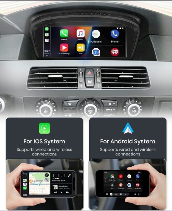 Navigație Android dedicat pt. BMW Seria 5 E60, E90 (2004-2012)