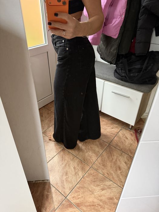 Blugi largi negri H&M