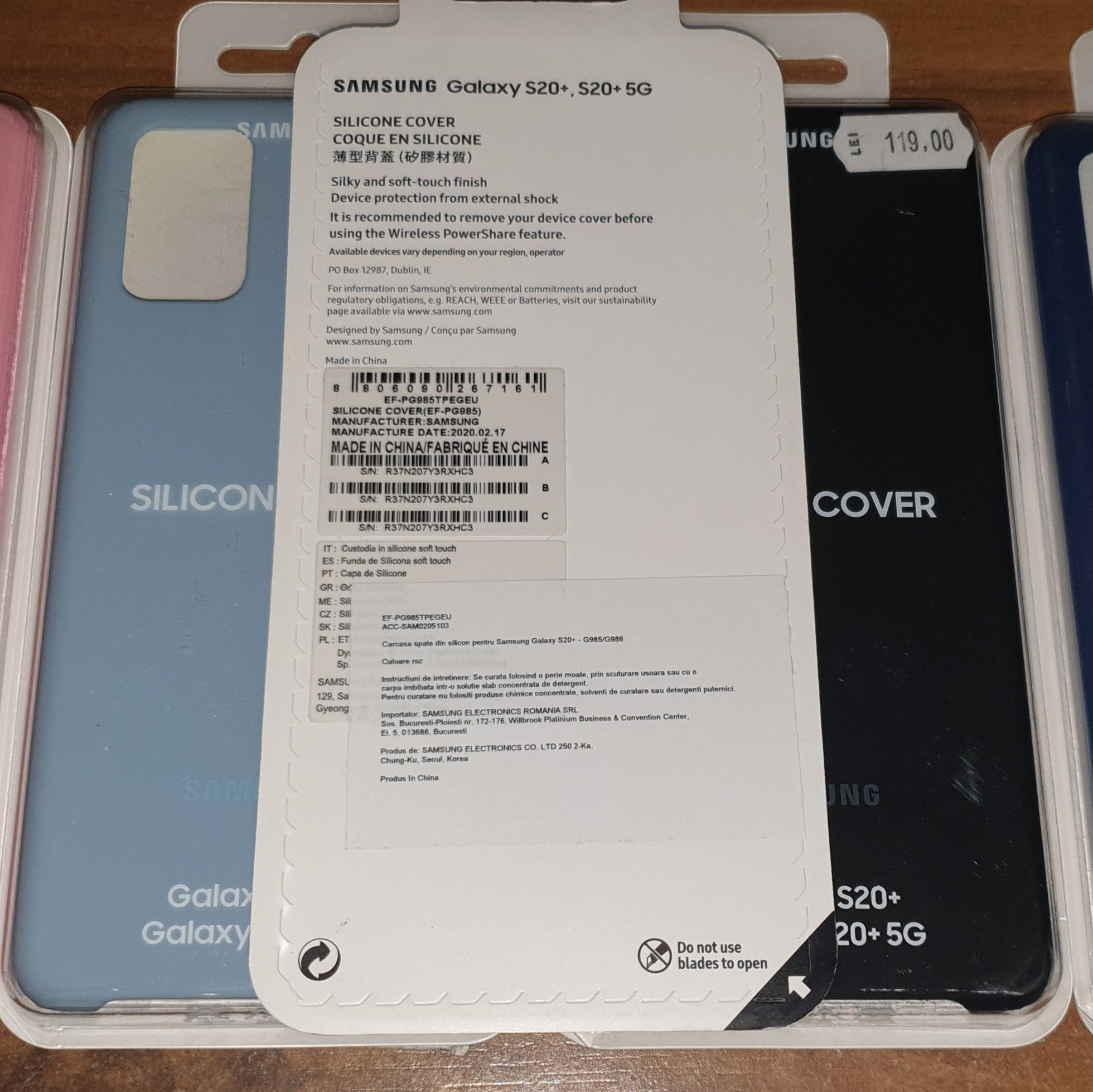 Husa silicon originala Samsung Silicone Cover S20+ S20 Plus 5G