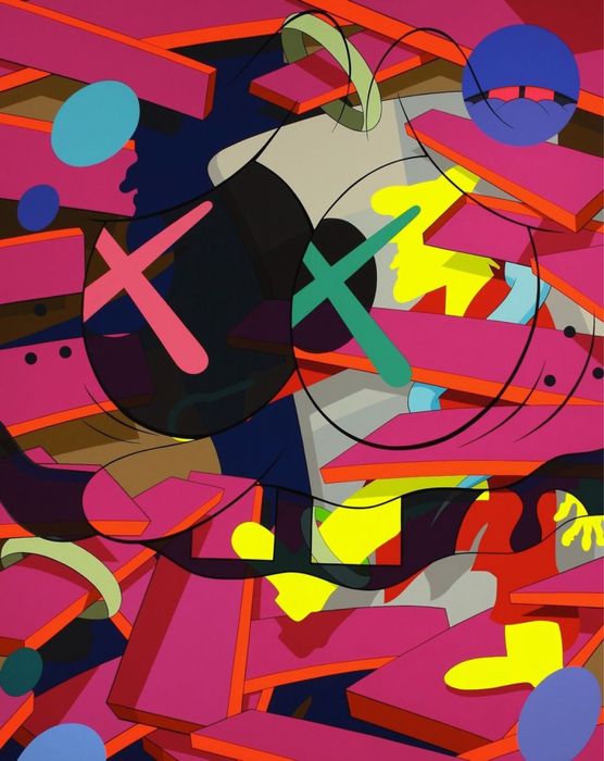 Картина Kaws, 1.6*1.6