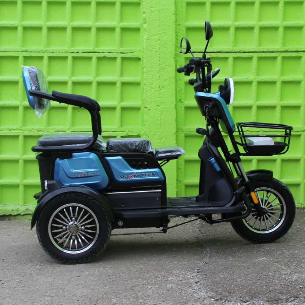 Електрическа триколка Max Motors X1 BLUE, 1500W, 20 Ah