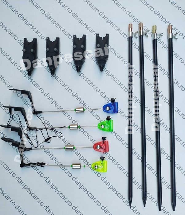 Set 4 Avertizori WINDBLADE 617 + 4 swingere MKM2 cu iluminare si 4Tije