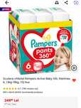 Scutece-chilotel Pampers Pants XXL Box Marimea 6, 14-19 kg, 132 buc
