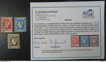 Romania LP 35-37 , Carol cu barba dantelat , Expertizat , Stampilat