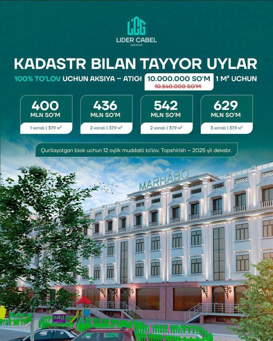 Новостройка, с кадастром  готовые квартиры. Ипотека есть, Субсидия нет