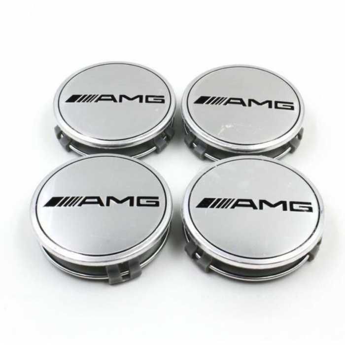 set 4 Capace jante aliaj Mercedes Benz AMG 75mm (cu inel) A0004003100