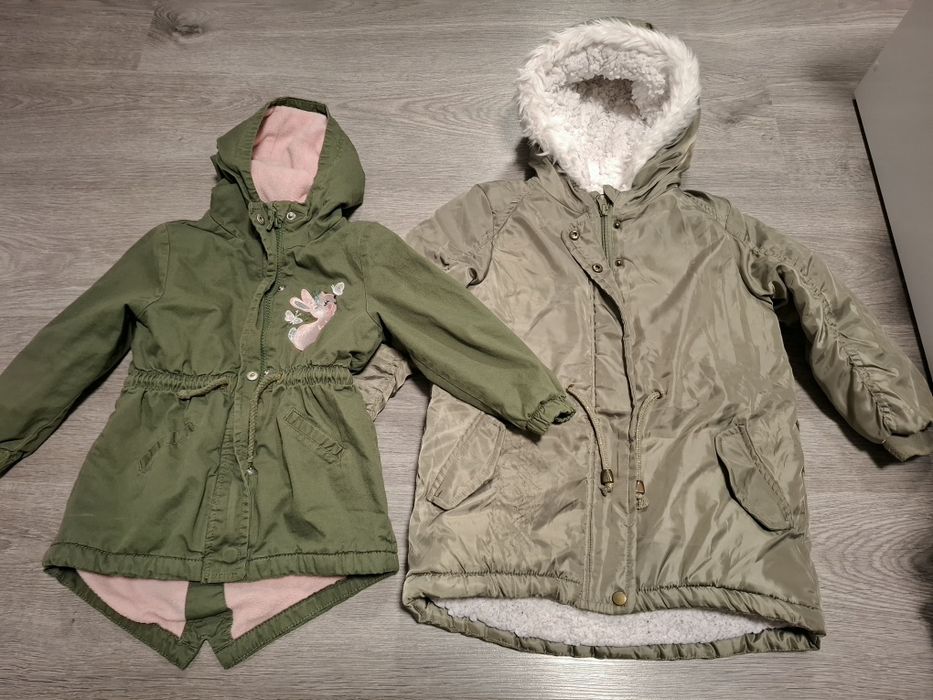 Лот парки зимни якета 98 размер момиче